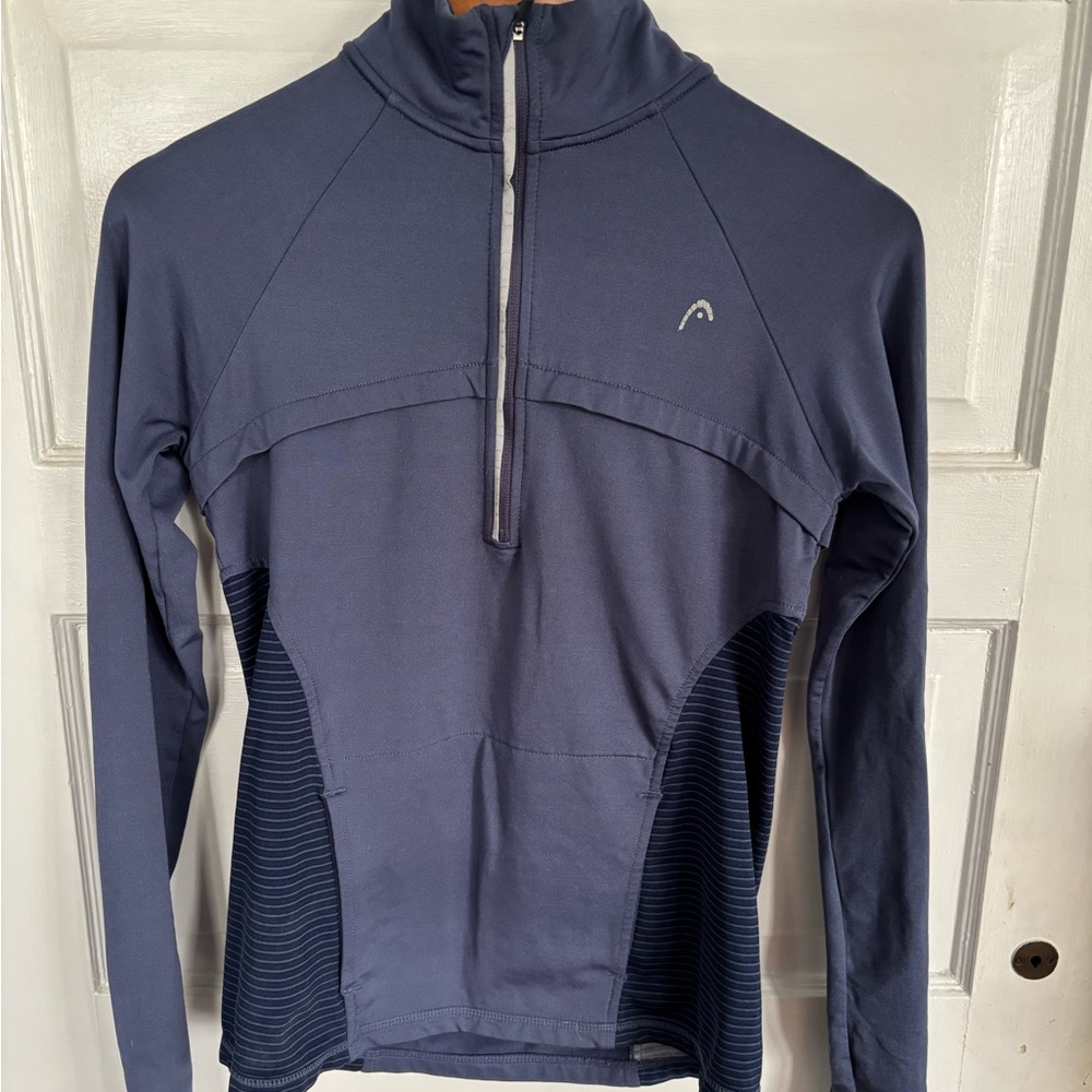 HEAD Blue Casual Half-Zip Sweatshirt